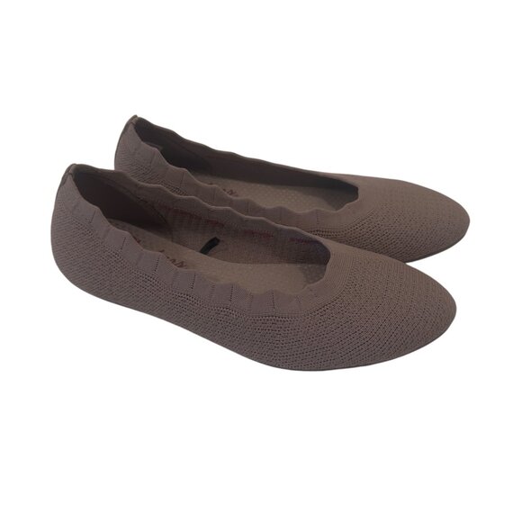 Skechers Womens Brown Air Cooled Memory Foam Flats Size 7 - Picture 12 of 14